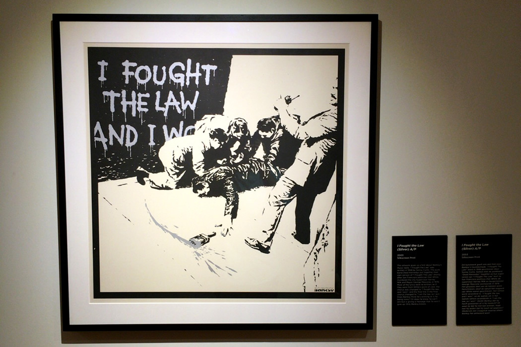 バンクシー「i Fought The Law」作品の販売と解説 The Art Of Banksy