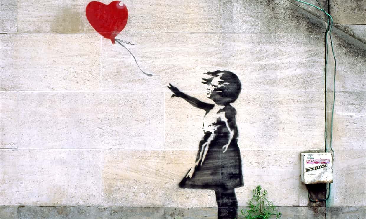 バンクシー Girl with Balloon の意味と解説 | The Art of Banksy