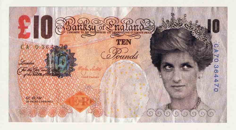 BANKSY バンクシー Di-Faced Tenner 10ポンド 紙幣