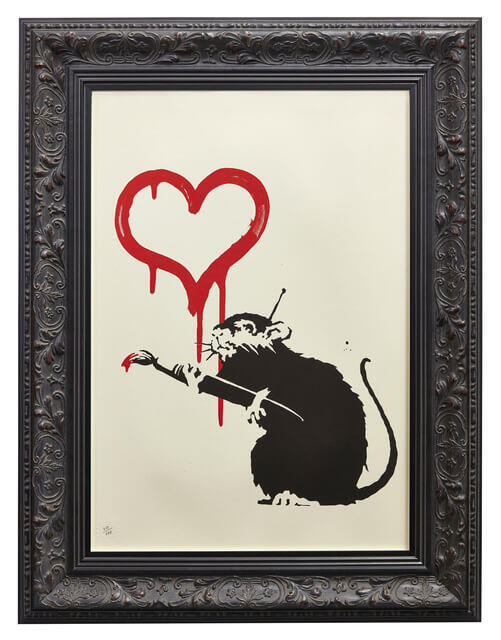 BANKSY LOVE RAT バンクシー  ラブラット