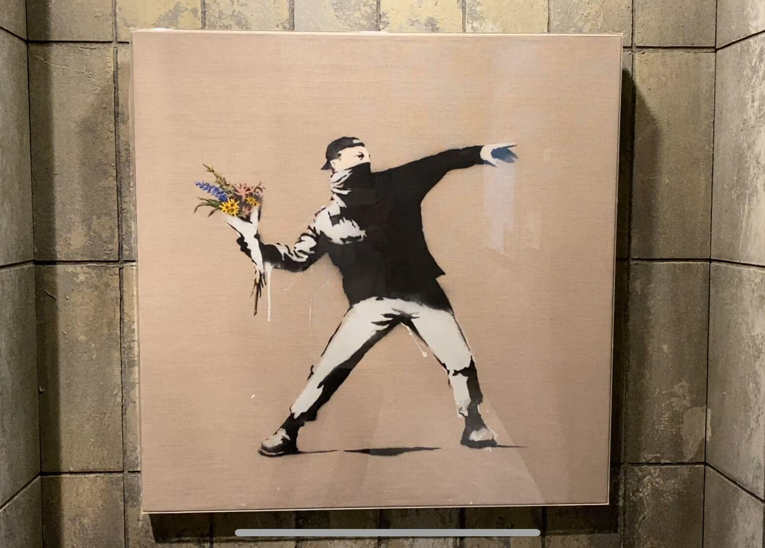 BANKSY “Love is in the Air” WCPリプロダクション - 美術品