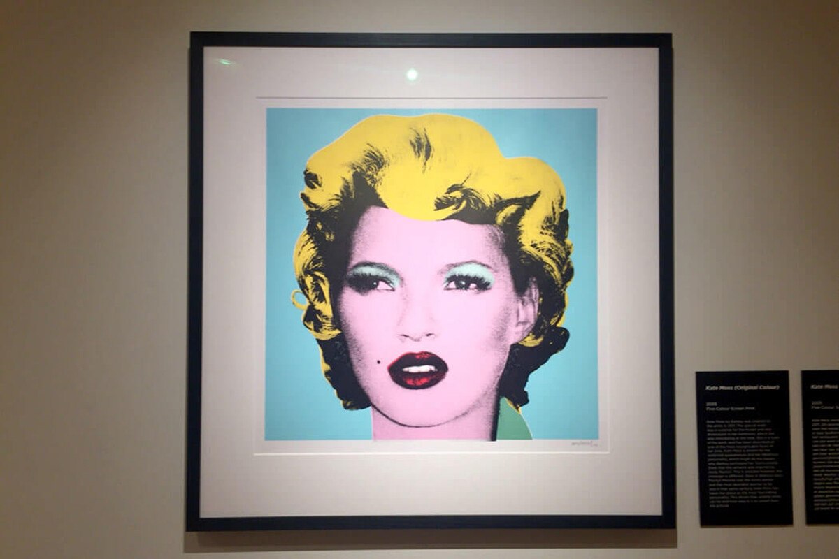 Banksy バンクシー KATE MOSS ケイトモス WCP リプロダクション シルク ...