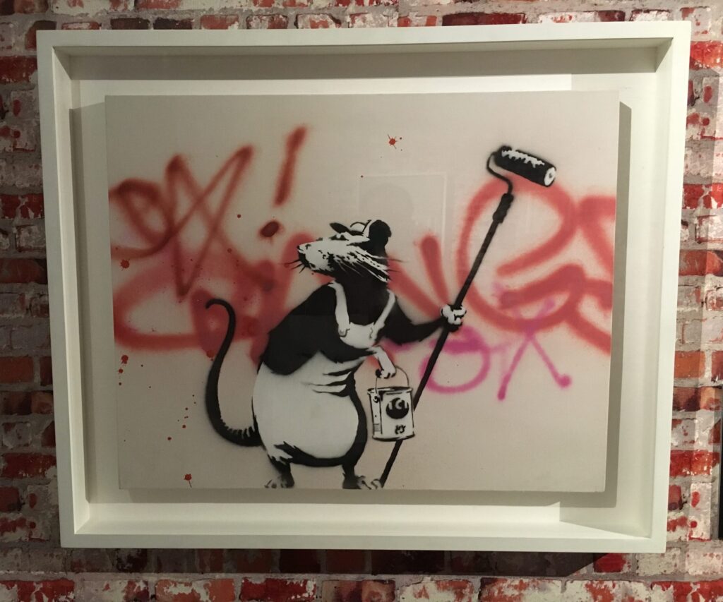 Banksy -Roller Rat