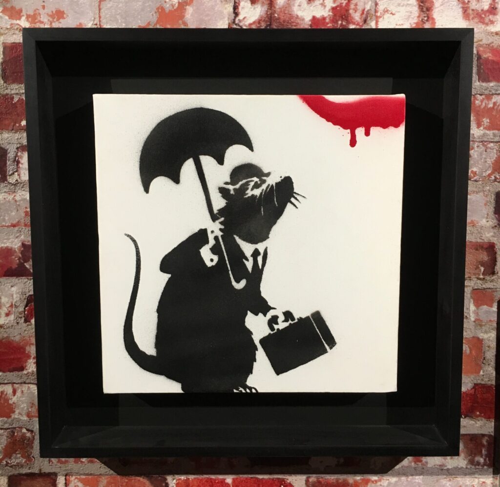 Banksy -Umbrella Rat